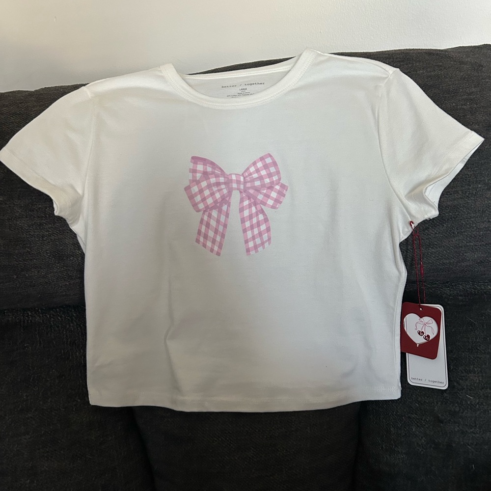 Babydoll Tee with Pink Bow | Better/Together
